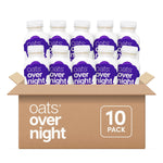 Oats Overnight Maple Brown Sugar Overnight Oats, High Protein Oatmeal Shake (15g Protein) – Just Add Water Breakfast, Gluten Free, Non-GMO, Meal Replacement Drink (2.1 oz, 10 Pack)