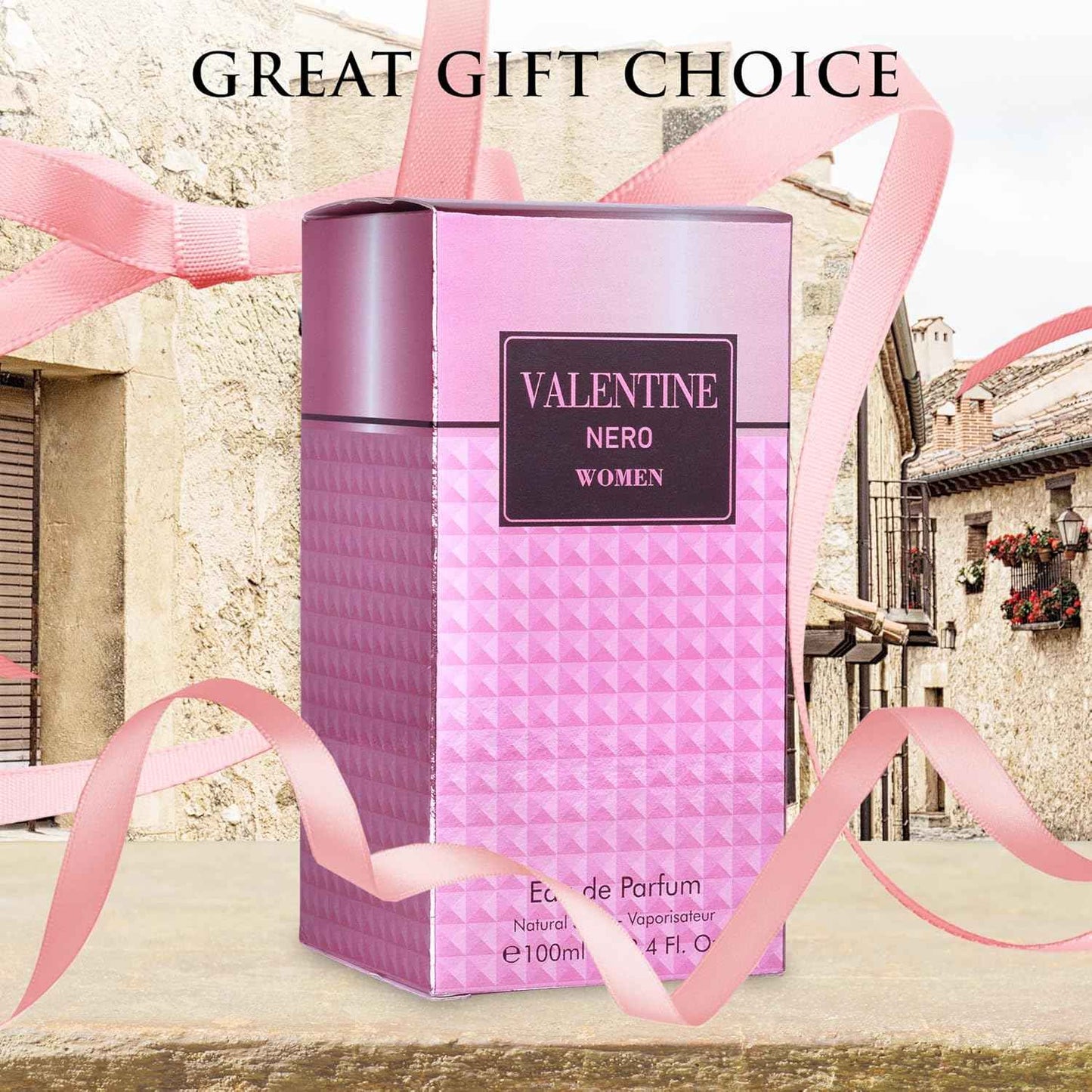 URBAN COLLECTION Valentine for Women Eau De Parfum - Amber Floral Jasmine, Bourbon Vanilla & Woods Oriental-Floral Fragrance with a Modern Twist Elegant 100ml Bottle Packed in Paper Box