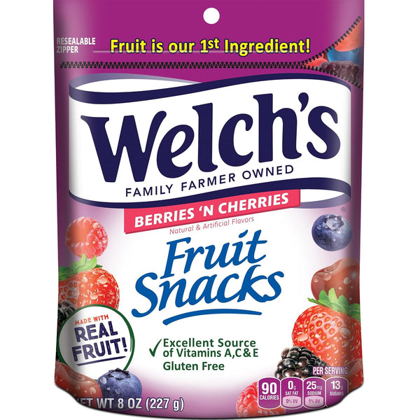Welch's Fruit Snacks, Mixed Fruit Resealable Snack Pack, Gluten Free, 28oz Snack Pack (Pack of 1)