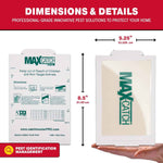 Catchmaster Max-Catch Mouse & Insect Glue Trap 72pk, Mouse Traps Indoor for Home, Sticky Pest Control Adhesive Tray for Catching Bugs, Non Toxic Bulk Pre-Baited Glue Boards
