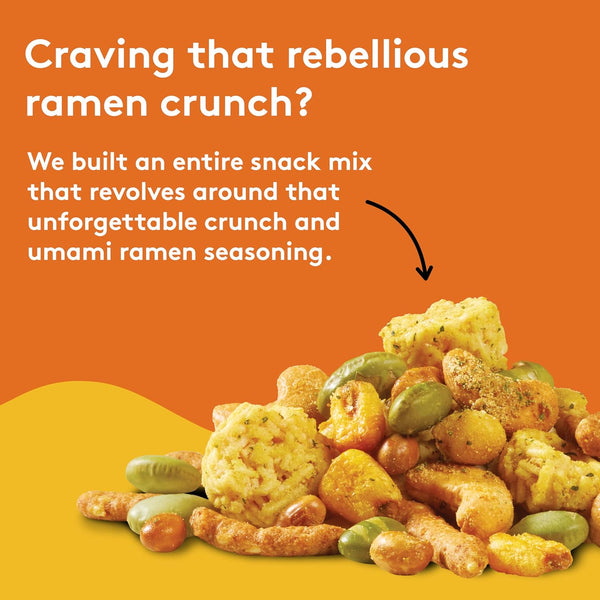 Snak Club Ramen Flavored Snack Mix with Crunchy Pieces and Nuts