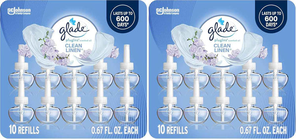 Glade PlugIns Refills Air Freshener, Scented and Essential Oils for Home and Bathroom, Hawaiian Breeze, 6.7 Fl Oz, 10 Count