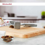 KitchenAid meat tenderizer with aluminized mallet, hang hole, and lifetime warranty, one size, black