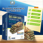 Vegan seaweed snack bars with nuts and seeds, baked without oils, crispy and flavorful