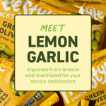 Freestyle Snacks Olive Snack Packs - Single Serve - Fresh Pitted Green Olives, Grown in Greece, All Natural, Non-GMO, Sugar-Free, Salty Snack - Variety