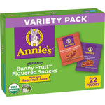 Annie's Organic Bunny Fruit Snacks Variety Pack Gluten Free Snack 22 ct 15.4 oz