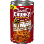 Campbell's Chunky Chili Mac Soup, 18.8 Ounce Can, High-Protein Canned Soup for Game Day Snacks