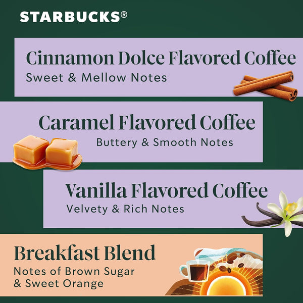 Starbucks K-Cup Coffee Pods Variety Pack 40 Count Keurig Pods