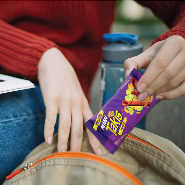 Takis Fuego Mini 25 pc 1.23 oz Bite Size Multipack Rolled Tortilla Chips