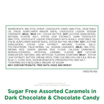 russell stover sugar free assorted caramels in chocolate, 15.3 oz. bag, made with stevia extract, no added sugar