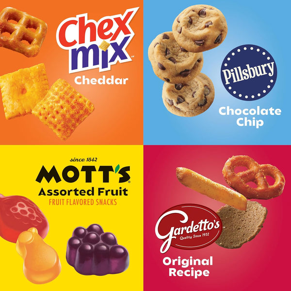 General Mills Snack Variety Pack with Chex Mix, Mott's, Gardetto's, and Pillsbury Cookies
