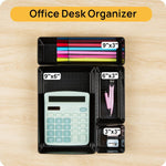 Vtopmart Office Desk Drawer Organizers Set, 25 PCS Plastic Trays, Storage Bins for Desk Accessories and Bathroom