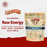 Barlean's Organic Flax Chia Coconut Seed Blend with 2,330 mg Omega 3 Fatty Acids, Fiber Supplement with Whole Chia Seeds and Ground Flaxseed, 12 oz