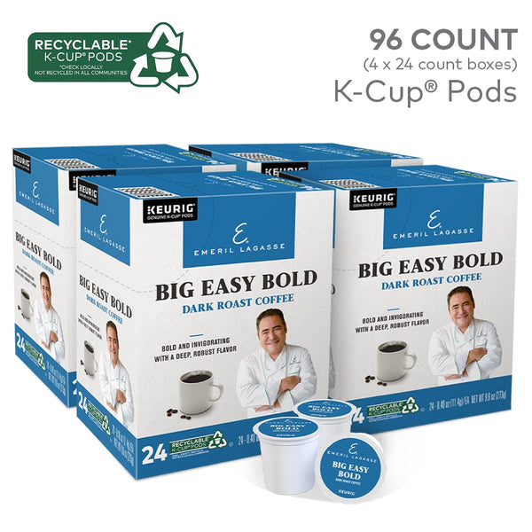 Emeril Big Easy Bold Keurig Single-Serve K-Cup Pods, Dark Roast Coffee
