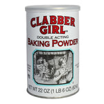 Clabber Girl Double Acting Baking Powder, Gluten-Free, Vegan, 8.1 Oz Can