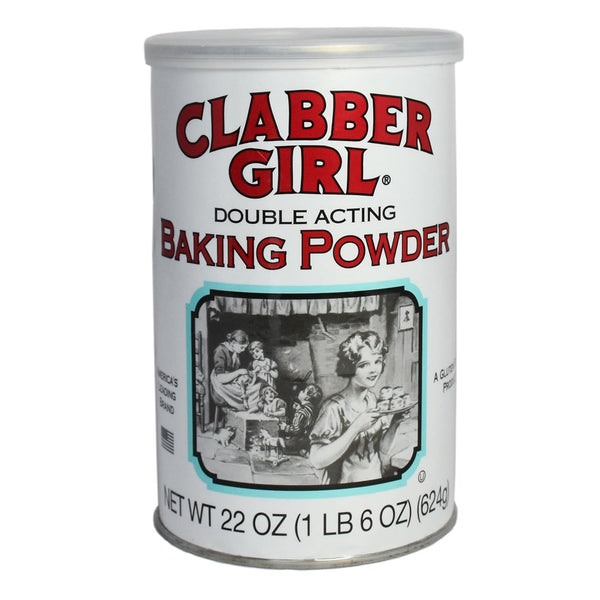 Clabber Girl Double Acting Baking Powder, Gluten-Free, Vegan, 8.1 Oz Can