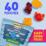 Mott's Animals Assorted Fruit Flavors Valentine's Day Snacks, Gluten Free, 40 Ct, 32 oz Family Pack