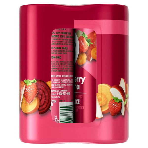 V8 Strawberry Banana 100% Fruit and Vegetable Juice, 8 fl oz Can (6 Pack)