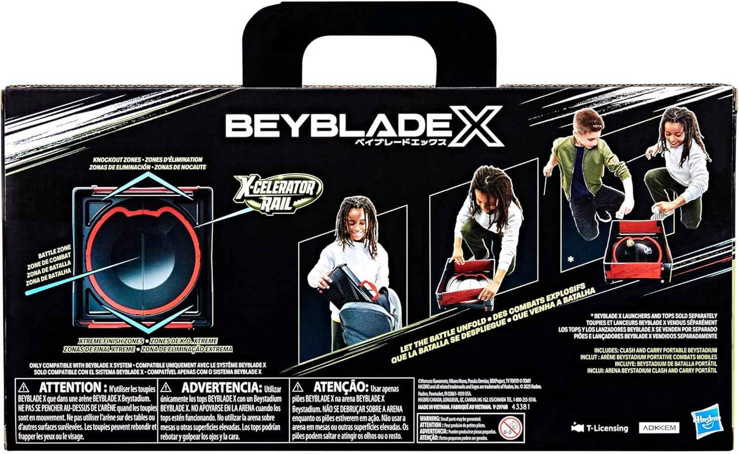 Beyblade X Clash & Carry Beystadium Battle Arena Spinning-Top Toys, Kids, Ages 8+