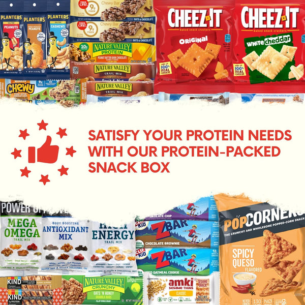 Jumbo Jumble Snack Box Variety Pack for Adults Teens Kids (40 Count)