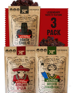 Righteous Felon Biltong Beef Jerky Variety Pack with 3 Flavors