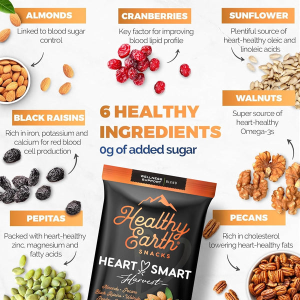 Earth Snacks Variety Pack, 24 Count, Mixed Nuts and Dried Fruits, Gluten-Free