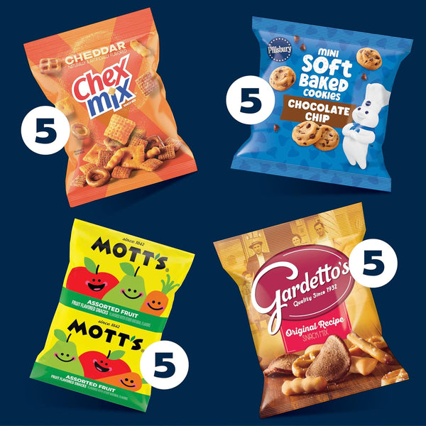 General Mills Snack Variety Pack with Chex Mix, Mott's, Gardetto's, and Pillsbury Cookies