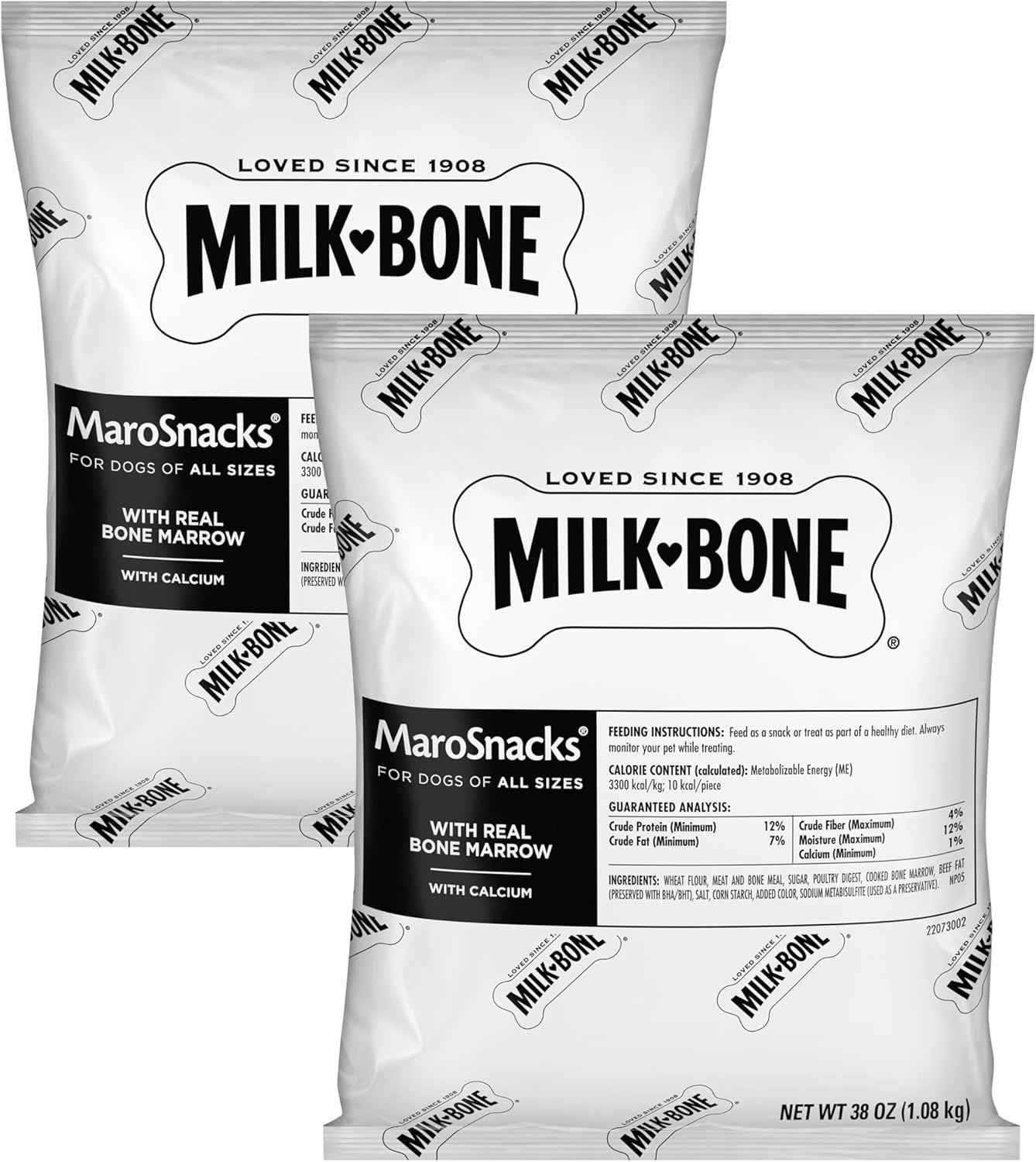 Milk-Bone MaroSnacks Small Dog Treats With Bone Marrow, 40 Ounce Container