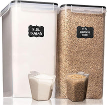 Extra Large Bulk Food Storage Containers with Airtight Lids for Kitchen and Pantry Organization
