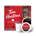 Tim Hortons Dark Roast Coffee K-Cup Pods Compatible with Keurig Brewers 32ct