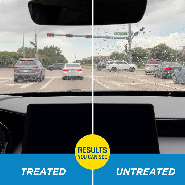 Rain-X 800002243 Glass Treatment, 7 oz, exterior glass treatment for improved wet weather driving visibility