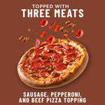 Digiorno Frozen Pizza, Rising Crust, Three Meat Pizza, Family Dinner
