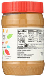 365 by Whole Foods Market Creamy Peanut Butter Spread No Stir 16 Ounce Jar
