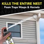 Raid Max Foaming Wasp & Hornet Killer, Fast Coverage Foam, 16.5 oz Can, Bug Killer Kills Entire Nest