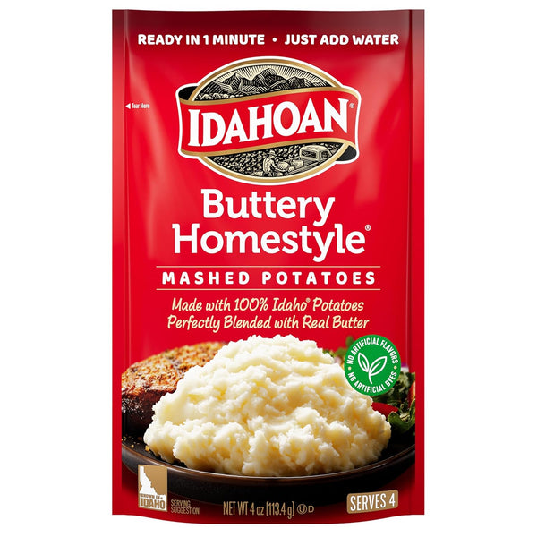 Idahoan® Buttery Homestyle® Mashed Potatoes, 4 oz Pack of 12