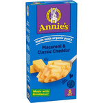 Annie's Organic Pasta Macaroni and Cheese with Real Cheddar, Quick Family Meal or Snack, 6 oz