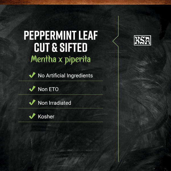 Frontier Co-op 16 ounce Peppermint Leaf, cut and sifted, Kosher, non-irradiated