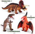 kissdream 7 piece jumbo dinosaur toys for boys realistic giant dinosaur toys 3-5 years