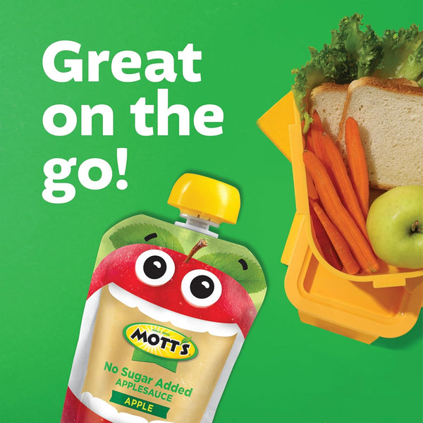 Mott's No Sugar Added Applesauce Variety Pack, 3 Flavors, 20 Pack