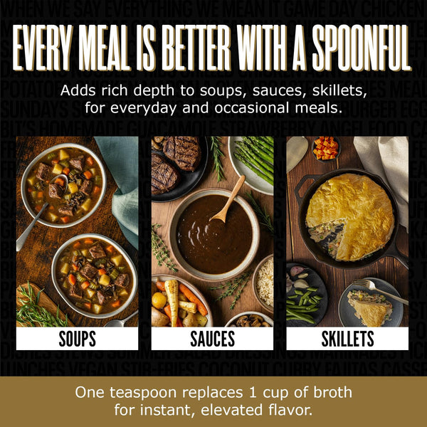 Better Than Bouillon Premium Roasted Beef Broth Base, Makes 38 Cups, 8 oz, Richer Flavor