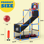 joyin arcade basketball game set with 4 balls and hoop for kids 3 to 12 years old