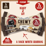 Kodiak Cakes Chewy Granola Snack Bars, S'mores, High Protein, 100% Whole Grains, Pack of 4