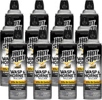 Hot Shot Wasp And Hornet Killer Aerosol, Up to 27-Foot Jet Spray, 14 Ounces, 2 Pack