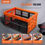 45L Collapsible Milk Crates 3 Packs for Storage and Organization