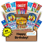 Hangry Kit birthday snack box - 20ct happy birthday care package with party variety box and funny 1