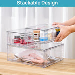 Vtopmart Stackable Storage Drawers for Bathroom and Home Organization