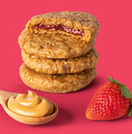 Bobo's Strawberry PB&J Oat Snacks, Gluten-Free, Non-GMO, Plant-Based, Whole Grain Oats