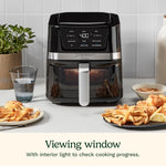 Cuisinart Air Fryer, 2.6-Quart Compact Basket Fryer with 3 Cooking Functions to Air Fry, Roast, and Bake, 3 Airfryer Presets, Dishwasher-Safe Parts, AIR-80, Stainless Steel & Black