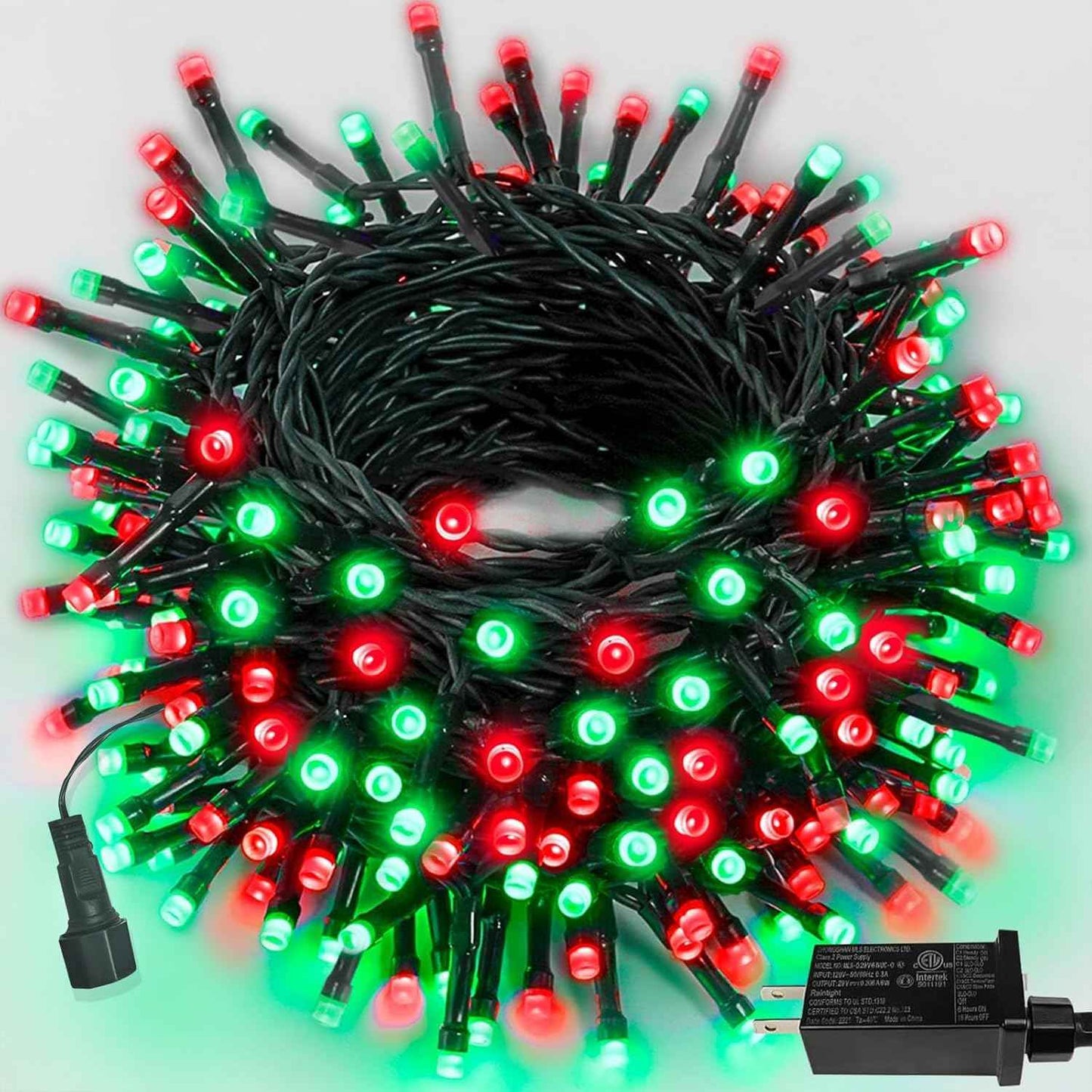Upgraded 75.8 FT 200 LED Christmas String Lights Outdoor/Indoor, Timer & Memory Function & 8 Modes, Extendable Green Wire Waterproof Fairy String Lights for Xmas Tree Holiday Party Garden (Warm White)