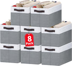 Large Closet Storage Baskets with Handles for Home Organization